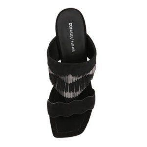 Donald Pliner Black/Silver sandal